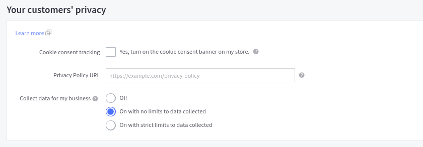 Cookie consent tracking en BigCommerce