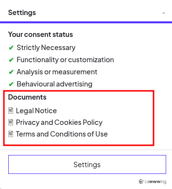 Lawwwing quick access