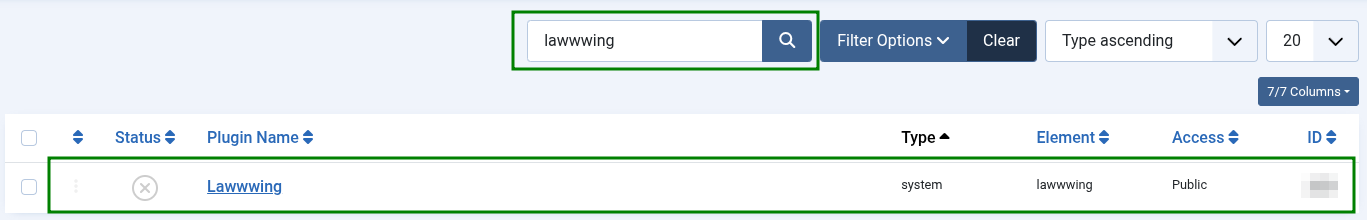 Joomla Manage Plugin