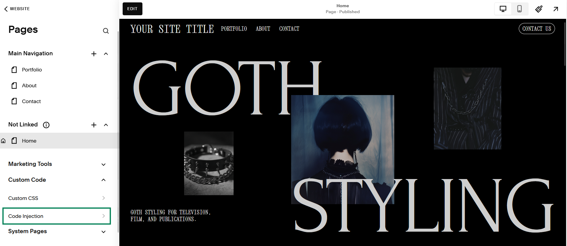 Squarespace click seo