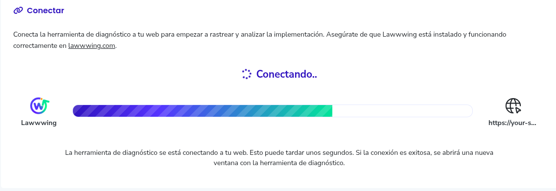 Connecting diagnostic tool