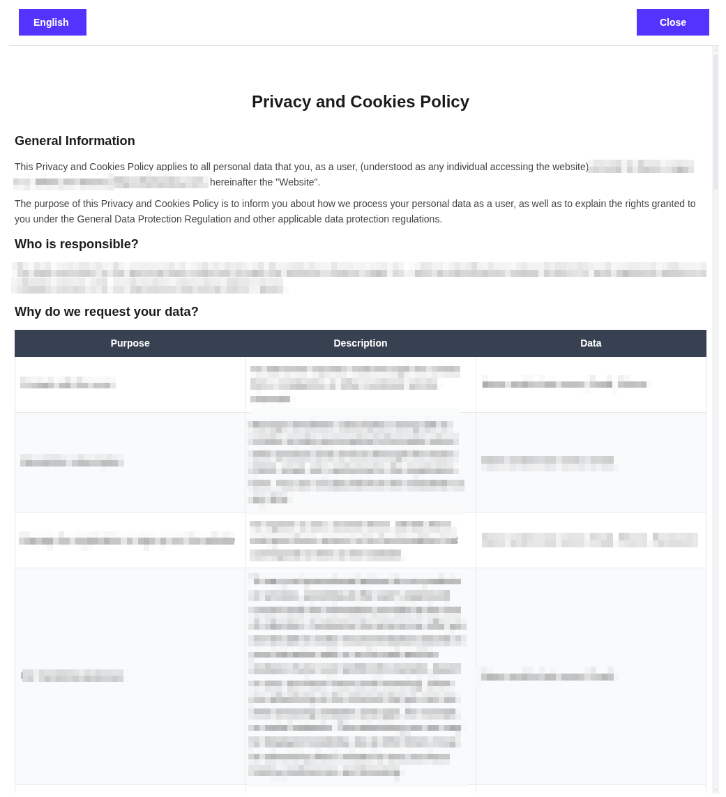 Lawwwing document modal