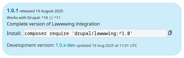 Installing Lawwwing in Drupal